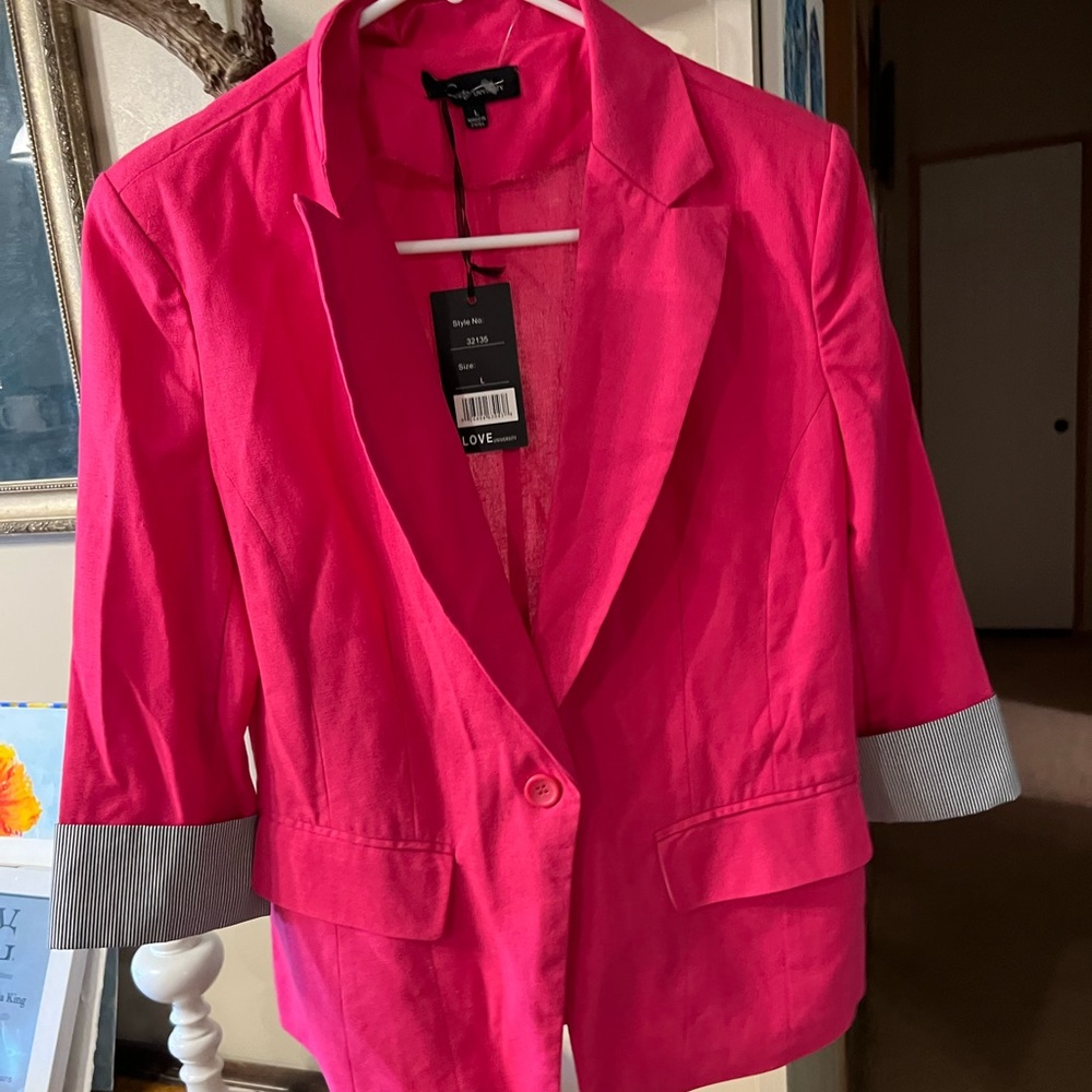 Hot pink blazer NWT